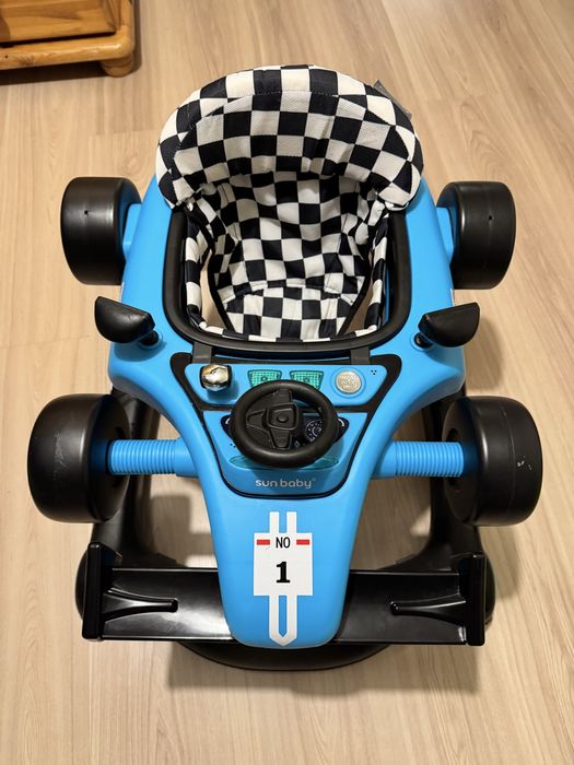 Formula 1. Interaktywny Chodzik / jeździk / pchacz 3w1 dla dzieci