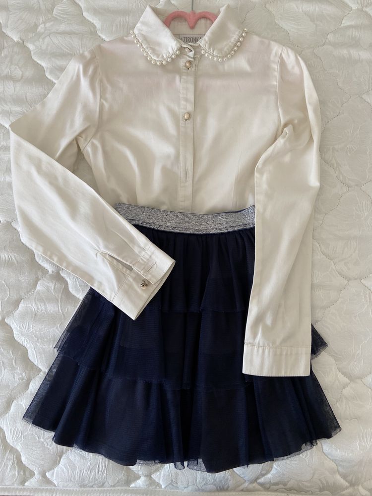 Блузка шкільна (рубашка) Зіронька р 158
