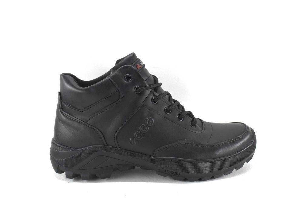 Чоловічі зимові шкіряні кросівки ECCO   з натуральної шкіри