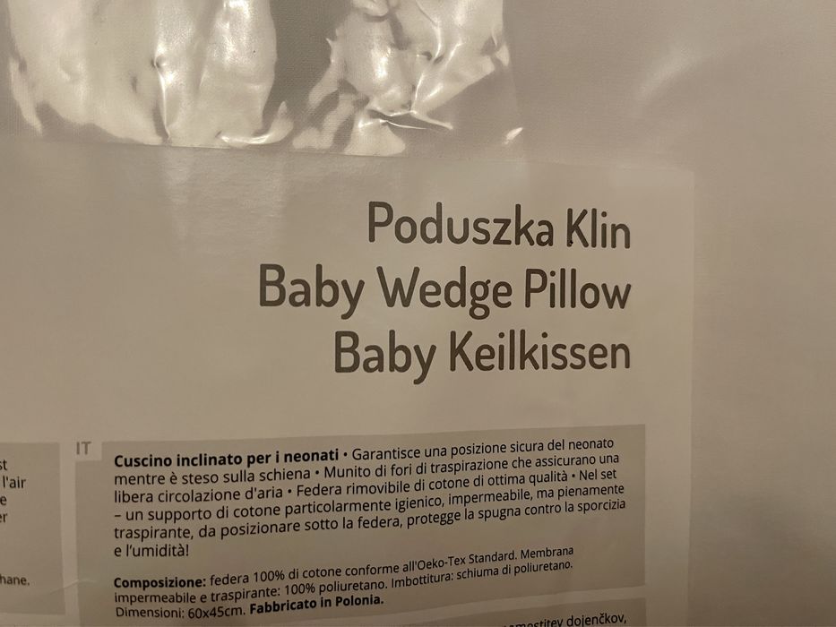 Poduszka bawelniania klin nieużywana