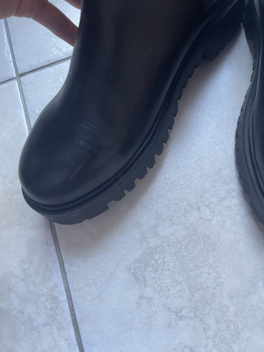 Guess botki skórzane trapery 39