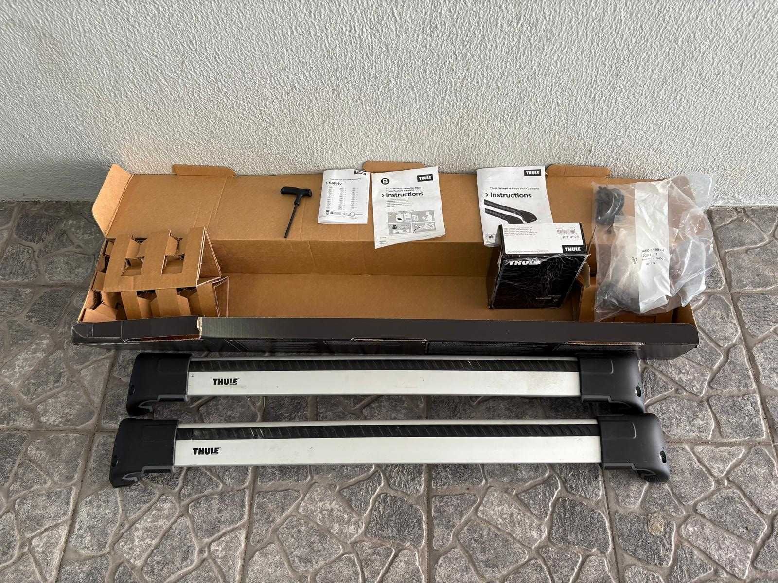 Barras Thule WingBar Edge 9591 e Kit 4020 para Mini Countryman
