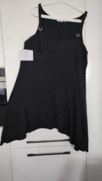 Czarna sukienka bawełna biust 118/120. TANIO