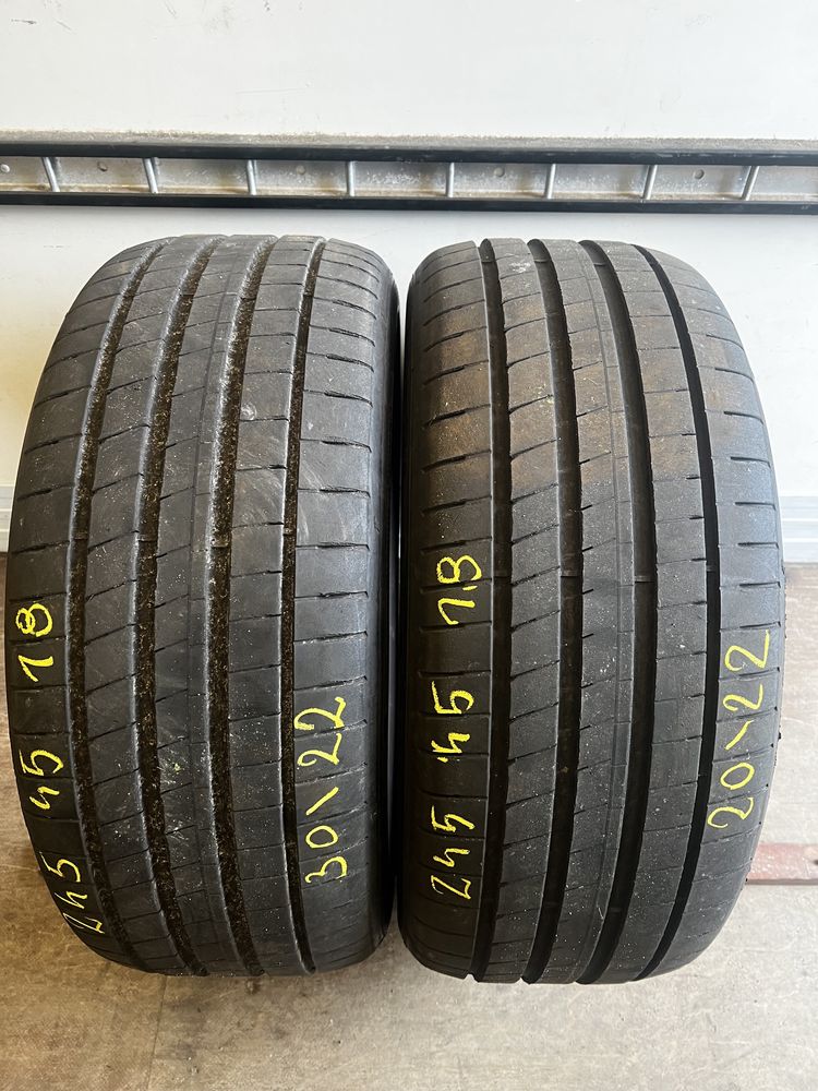 Dwie opony goodyear eagle f1 asymmetric  6 245/45/18 2022r.