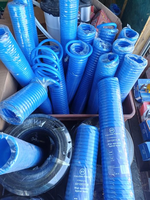 Шланг підкачки спіральний до компресора 8х12мм 10м.