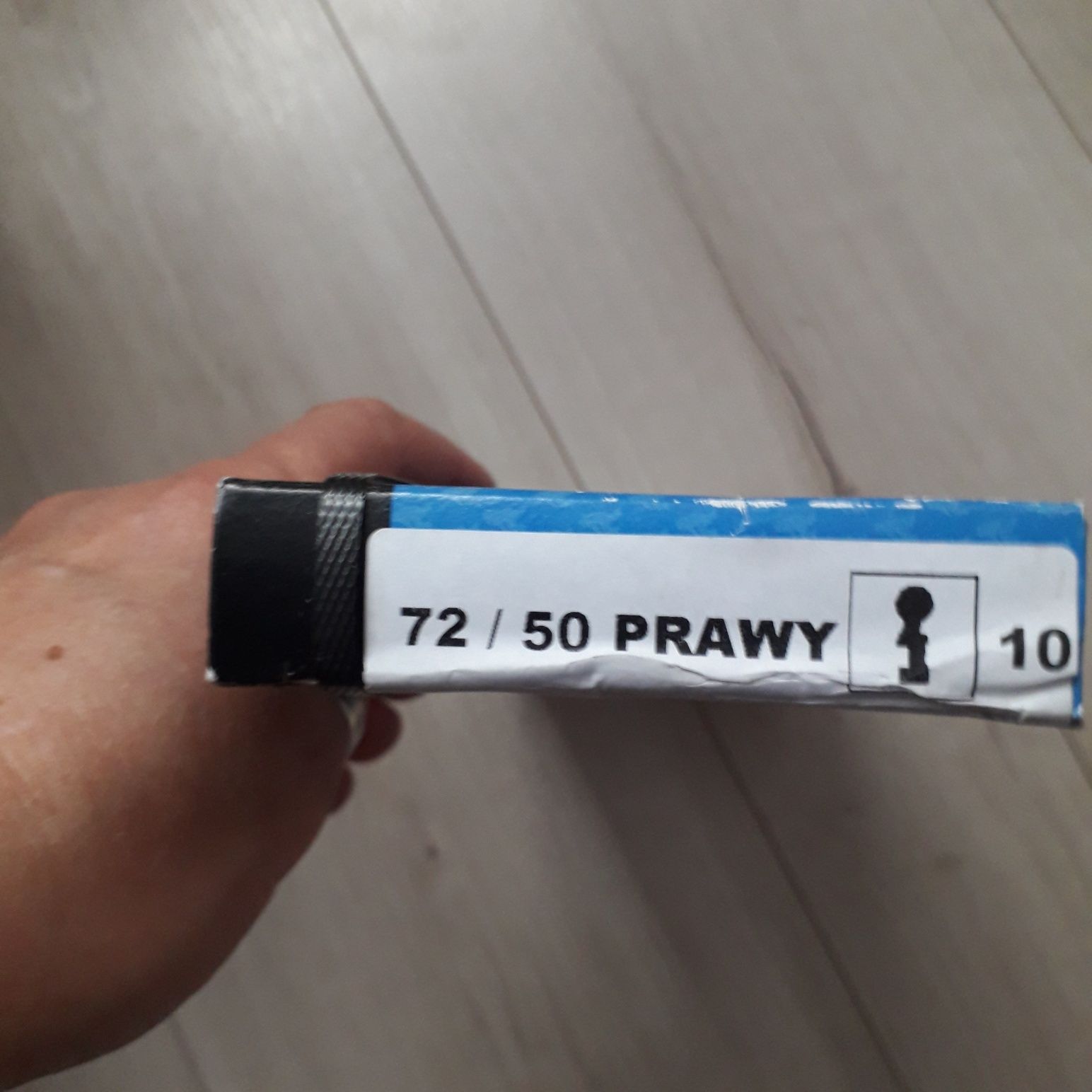 Zamek wpuszczany 72/50 prawy lub lewy