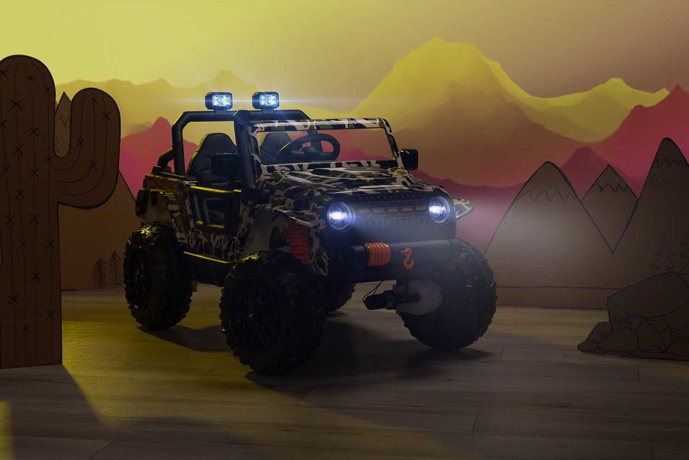 Udźwig 100kg Auto 4x4 na akumulator samochód pojazd jeep lakierowany