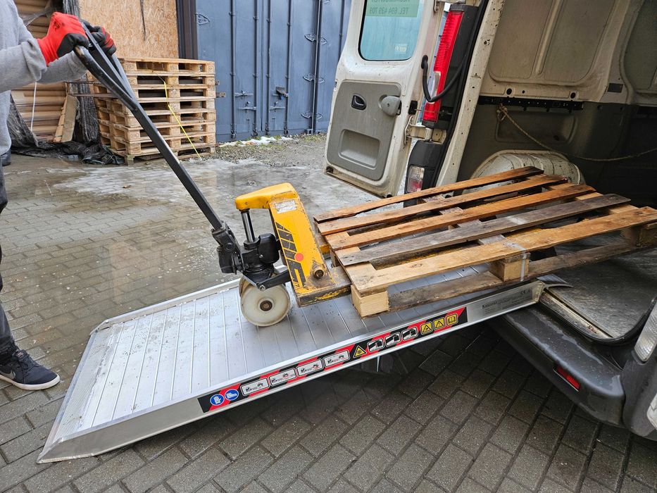 RAMPY ZAŁADUNKOWE ALUMINIUM 2m-4m do 1000kg, Gwarancja, Dostawa, CE