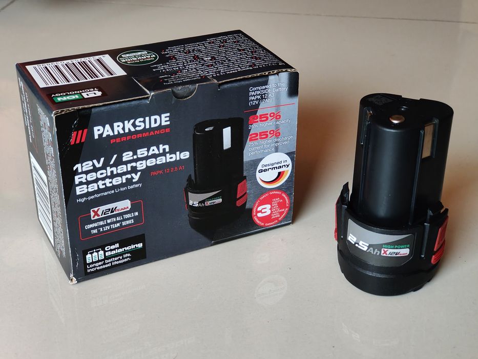 Akumulator PARKSIDE Performance HIGH POWER PAPK 12 2.5 A1 / 12V 2,5Ah