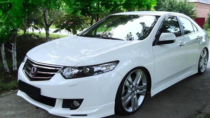 Юбка Хонда Аккорд Накладка на передний бампер Honda Accord 8 Type S