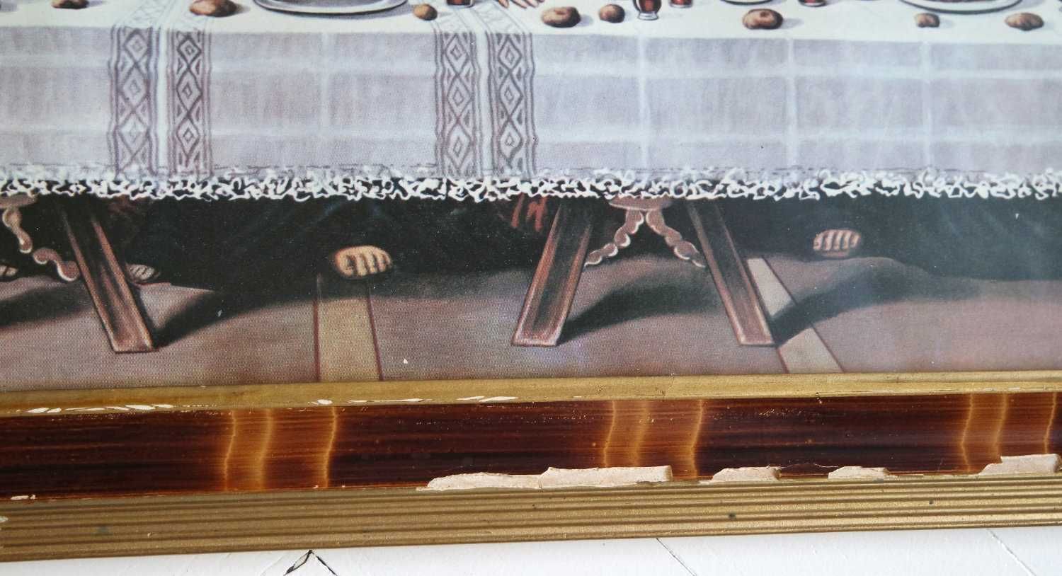 Obraz Ostatnia Wieczerza religijny stary antyk Jezus