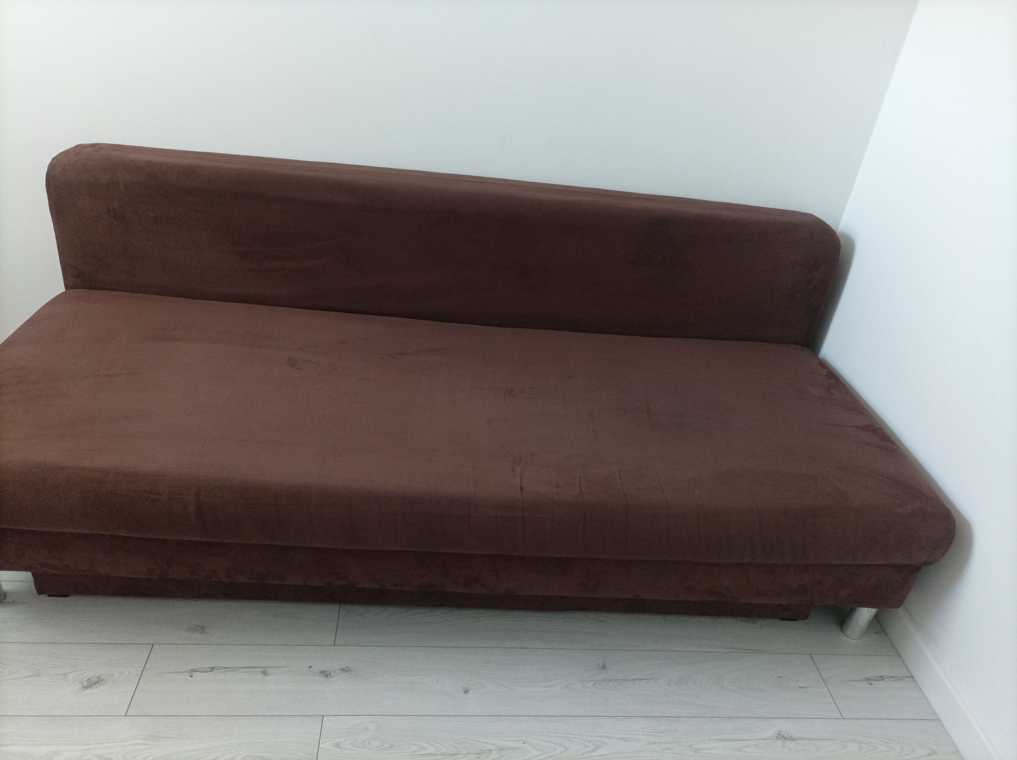 Sofa rozkladana brazowa
