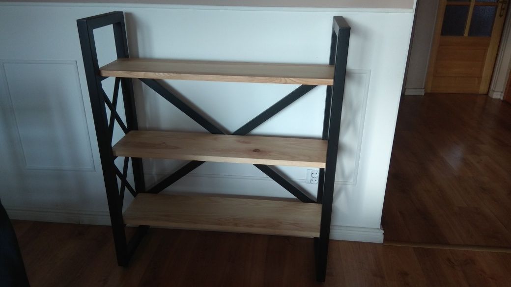 Mały regalik półka na książki loft industrial nowoczesny meble na zamo