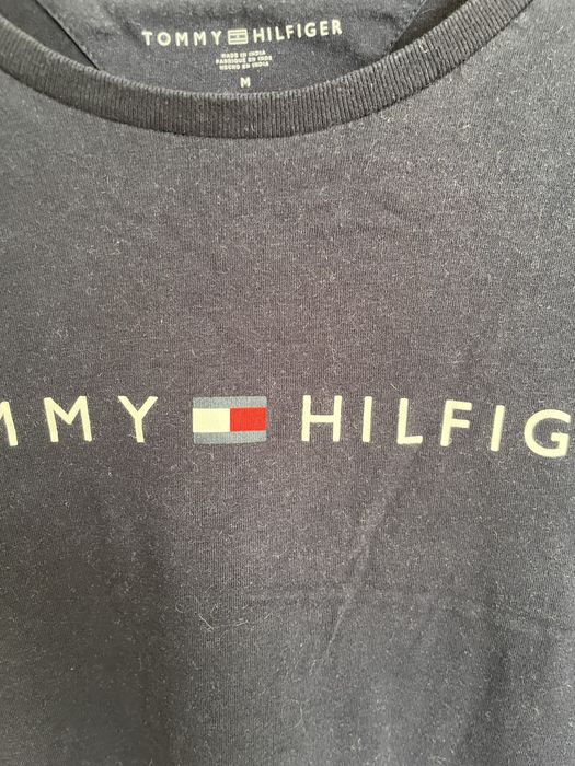 Tommy hilfiger bluzka na długi rękaw long sleeve 100% bawełna M