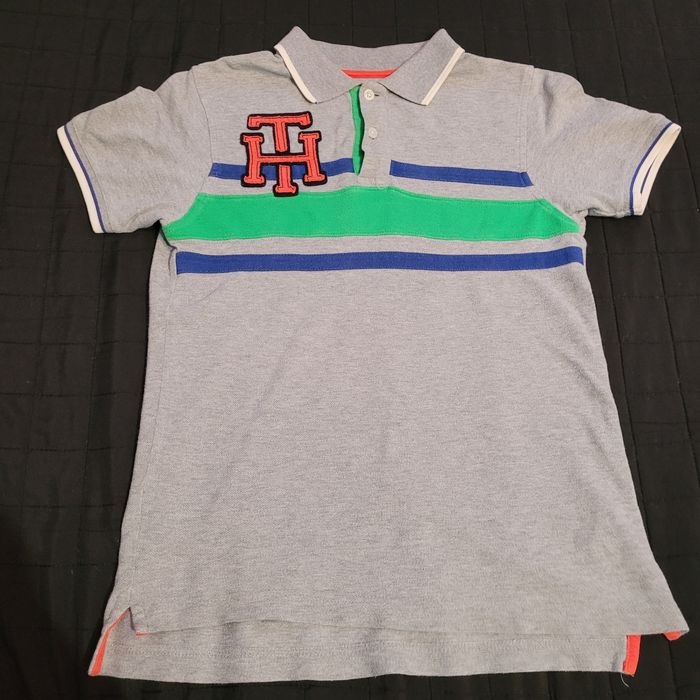 Koszulka polo , bluzka Tommy Hilfiger i granatowa rozm 152/ 158