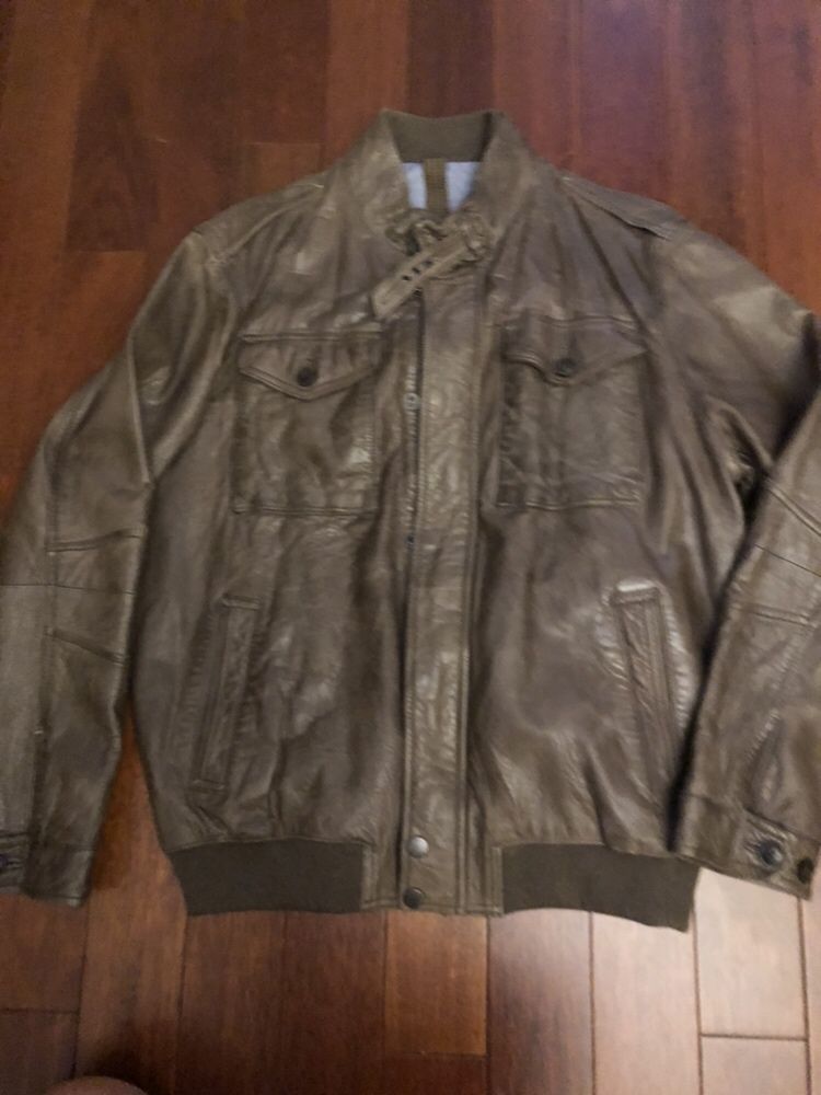 Nowa kurtka skórzana Massimo Dutti roz xl