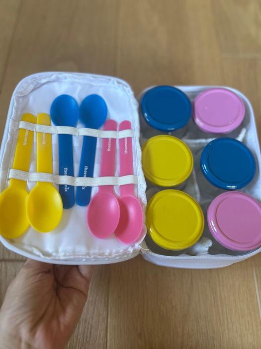 Słoiczki słoiki do Termomix z łyżkami nowe