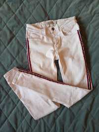 Rurki spodnie Zara denim 36 białe skinny