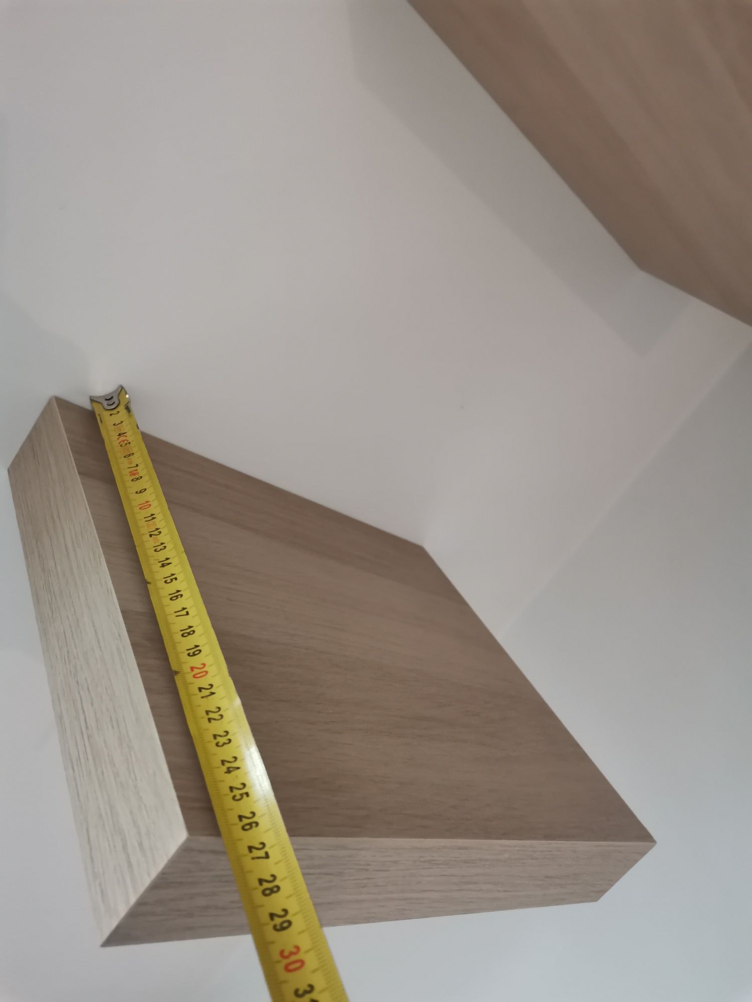 2x Półka ścienna wisząca na ścianie dąb8 30cm x 26 cm