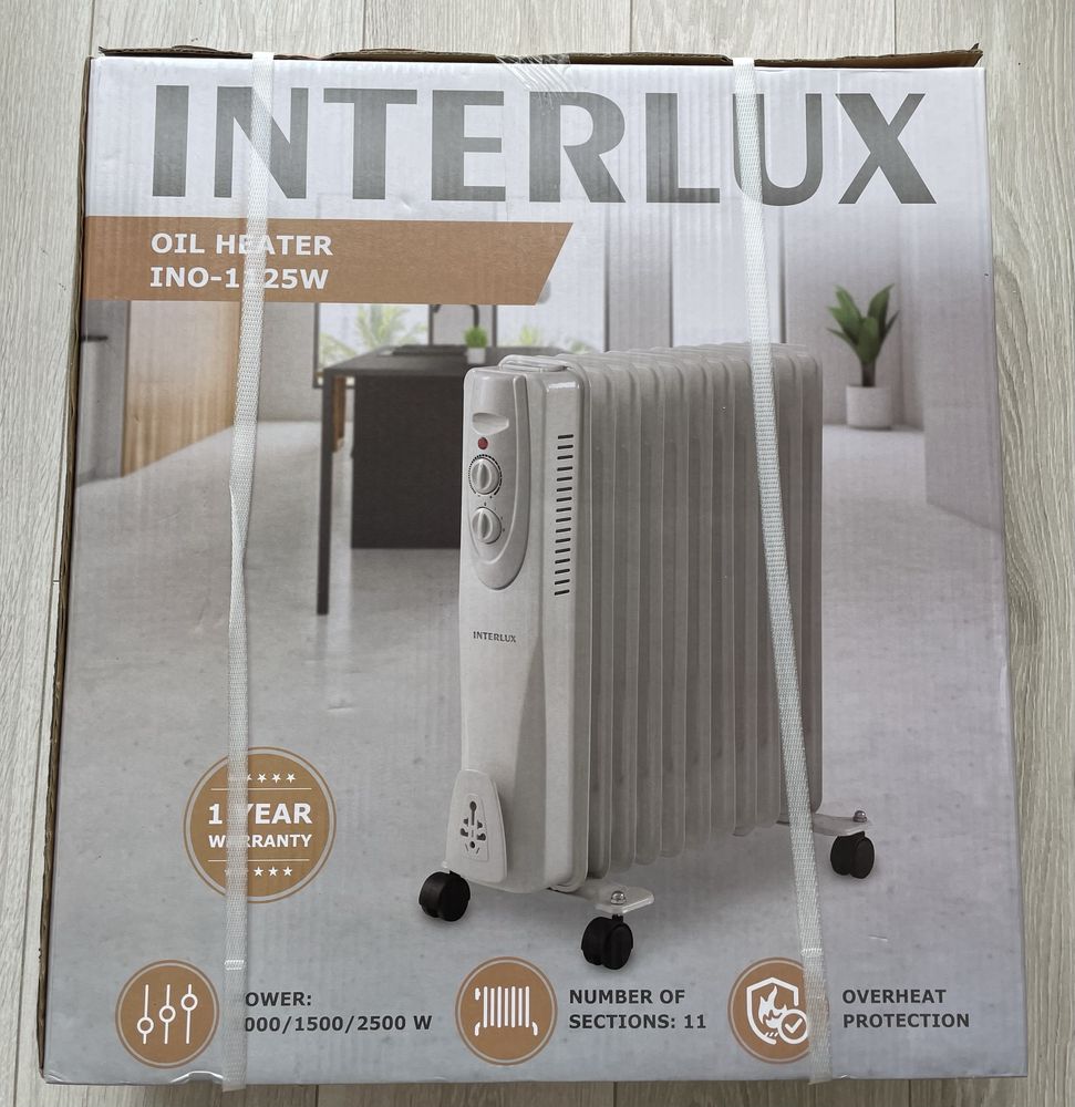 Масляний обігрівач Interlux (2500 W) НОВИЙ