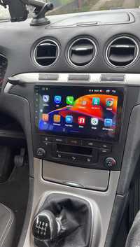 Rádio Android 12 com GPS Ford Focus, S-Max, Mondeo, Galaxy (Novo)