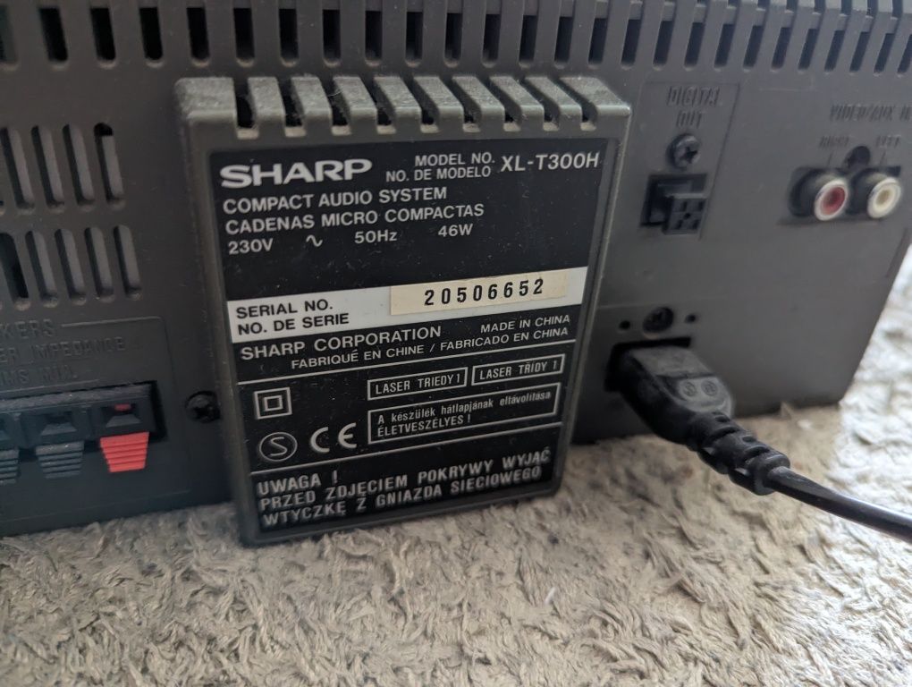 Sharp XL-T300H odtwarzacz