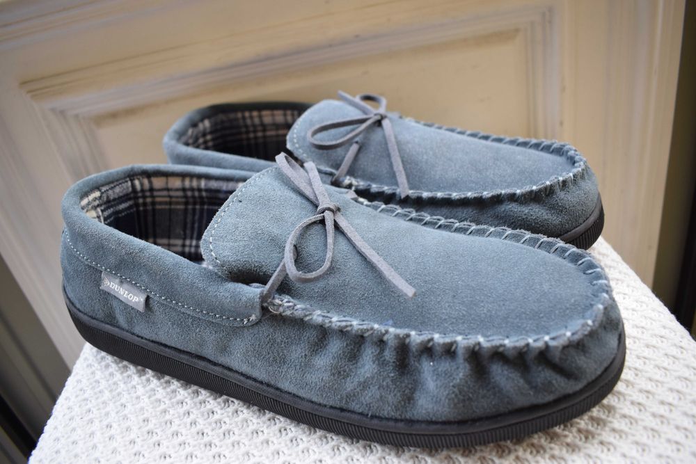 замшевые туфли тапки мокасины лоферы Dunlop р. 8/42 27 см