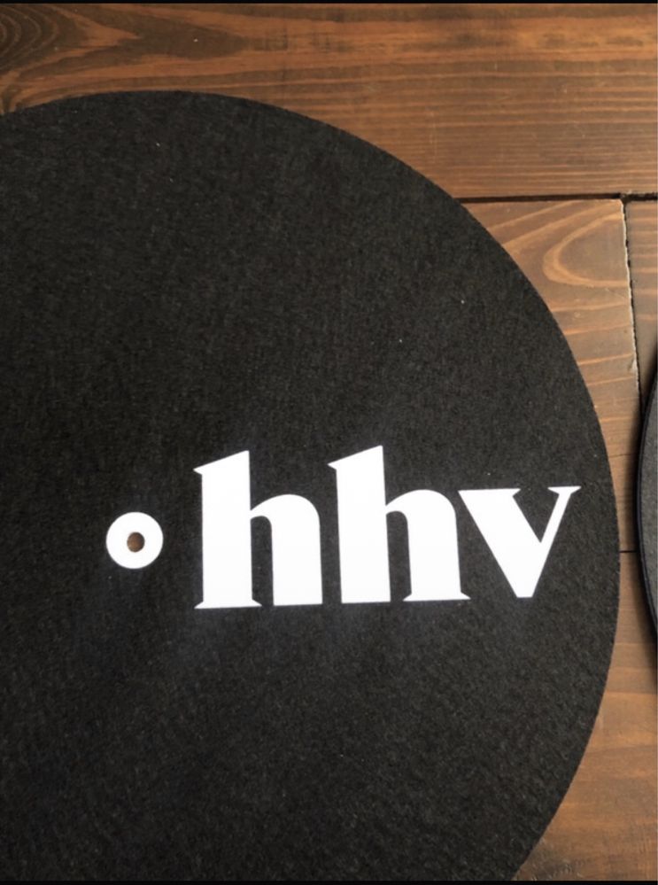 2x Slipmat slipmata turntable HHV gramofon + coasters