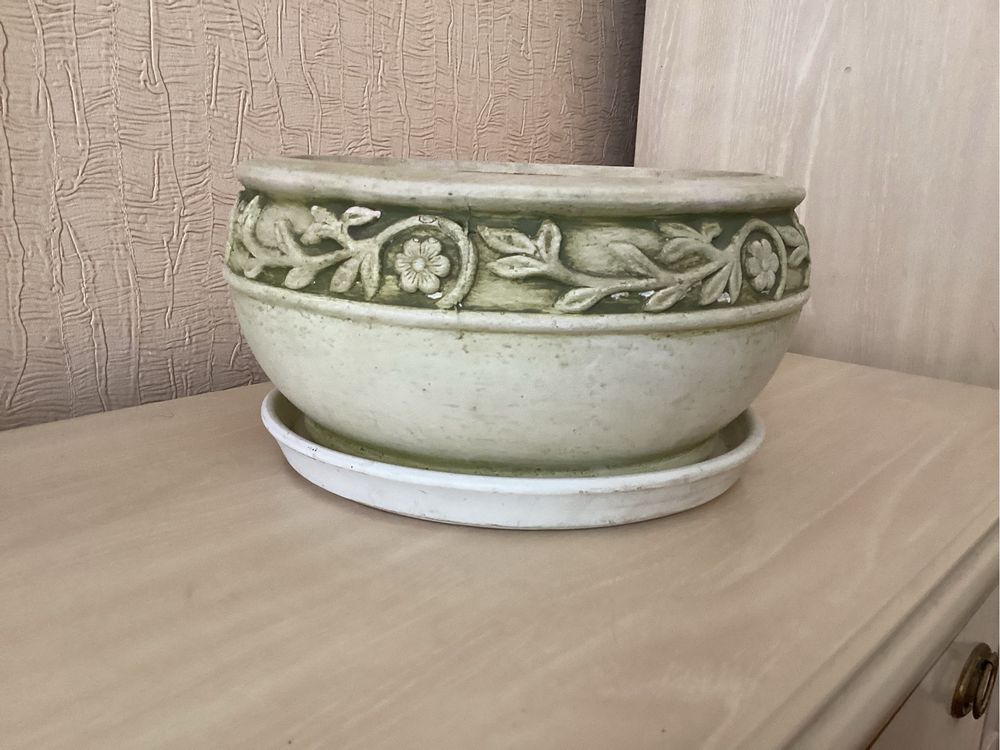 Горщик для квiтiв керамiчний