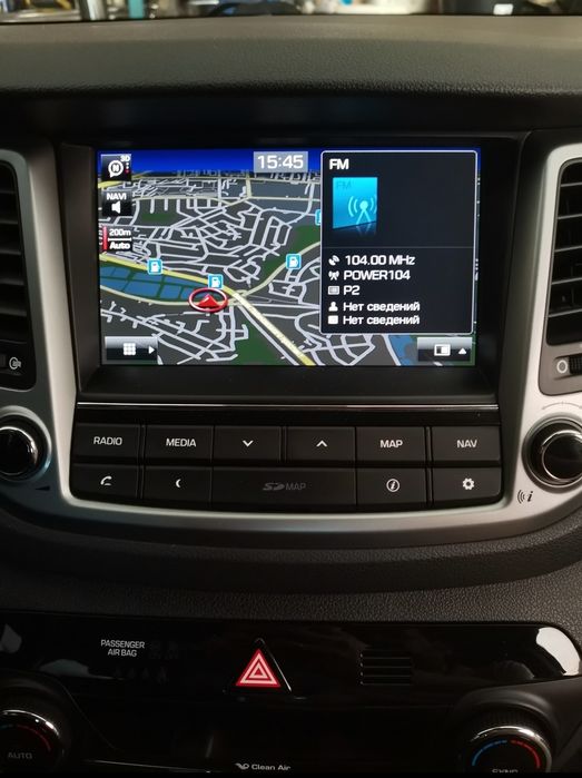 Штатна автомагнітола Hyundai Tucson 2015-2018 (Tucson 3, TL), камера