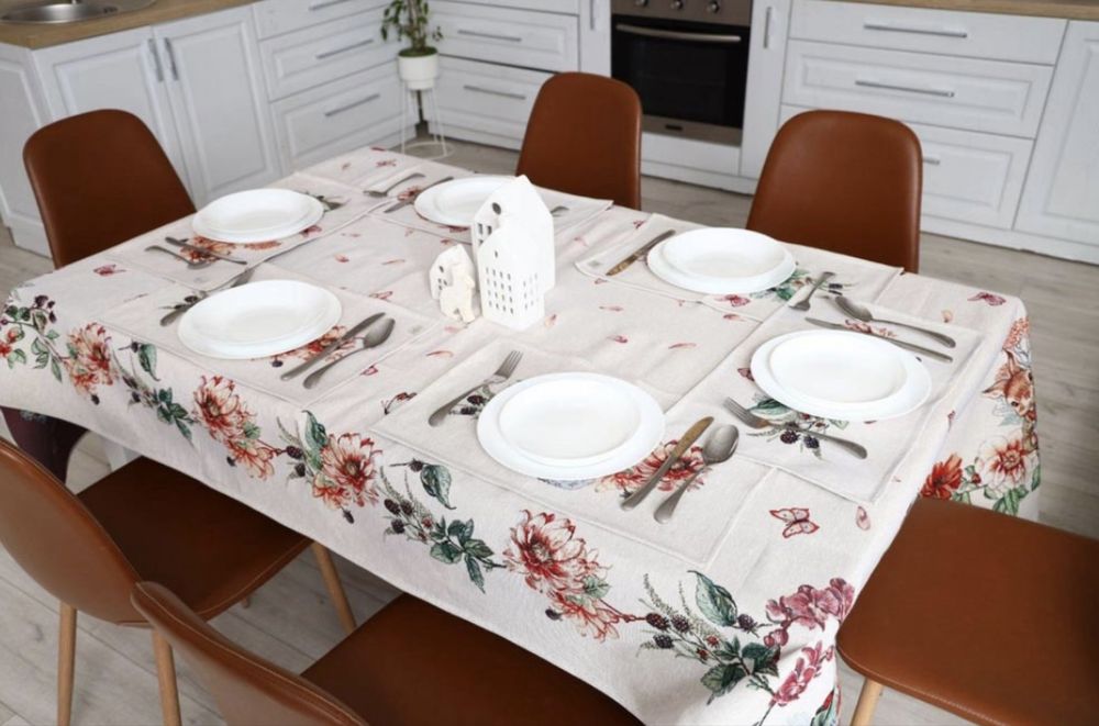 Скатертина гобеленова "Прованс Затишок" 130 x 140 см