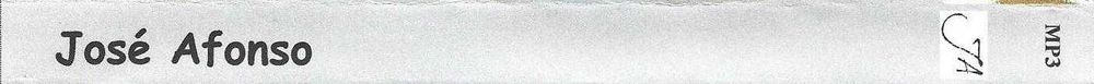 José Afonso	- - - - -		José Afonso	- - - - -	CD