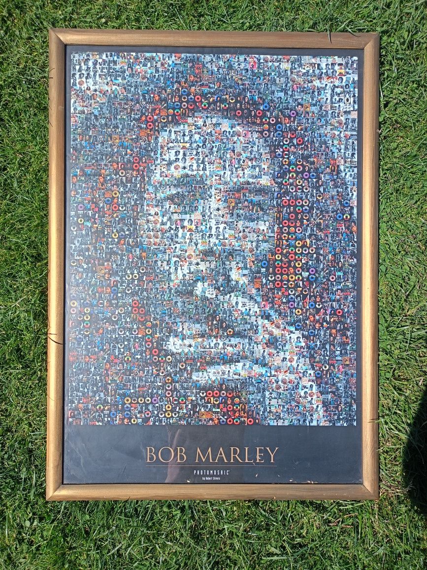 Obraz,portret, foto mozaika Bob Marley