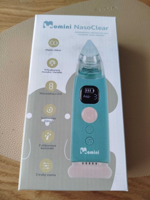 Nowy aspirator do noska momini baby do kataru