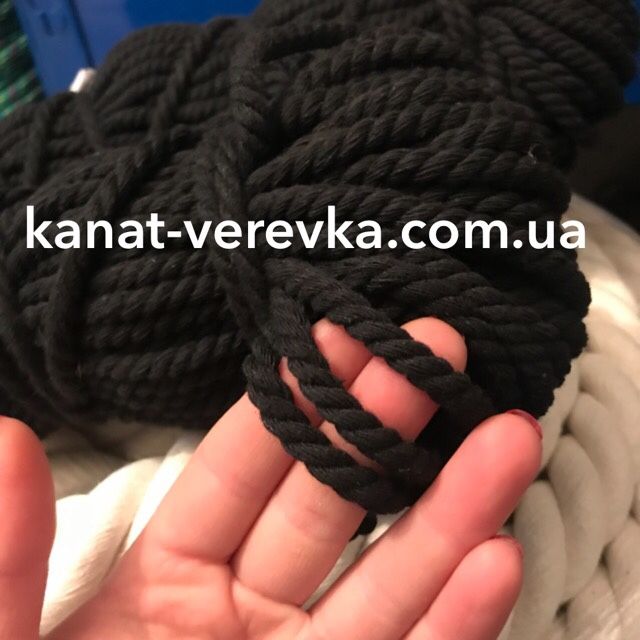 6мм – 50м. Червона мотузка бавовняна