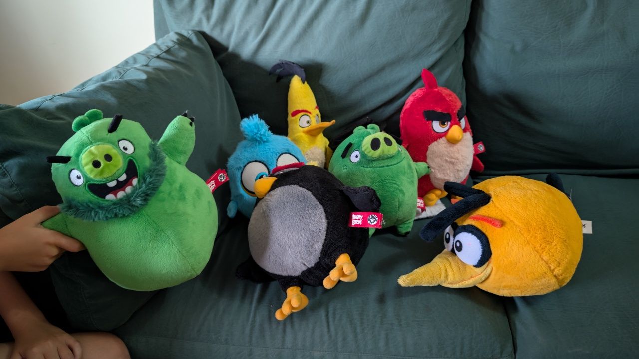 Brinquedos + bonecos angry birds (maioria puzzle)