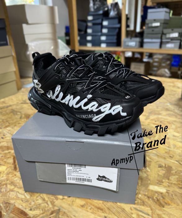 36-45р Кроссовки Balenciaga Track Sneaker Signature Black 1:1 ORIGINAL