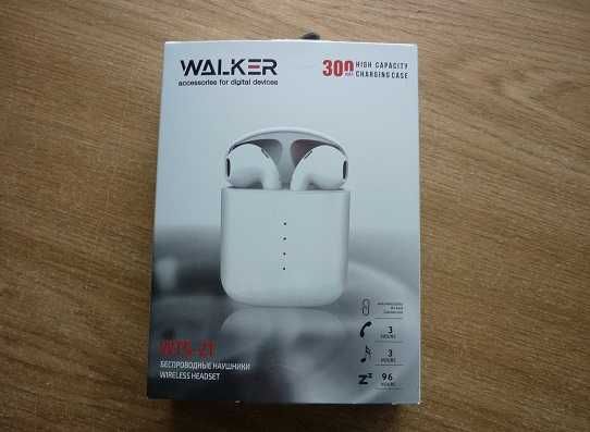 Наушники Bluetooth WALKER WTS-21 White/ Беспроводная гарнитура
