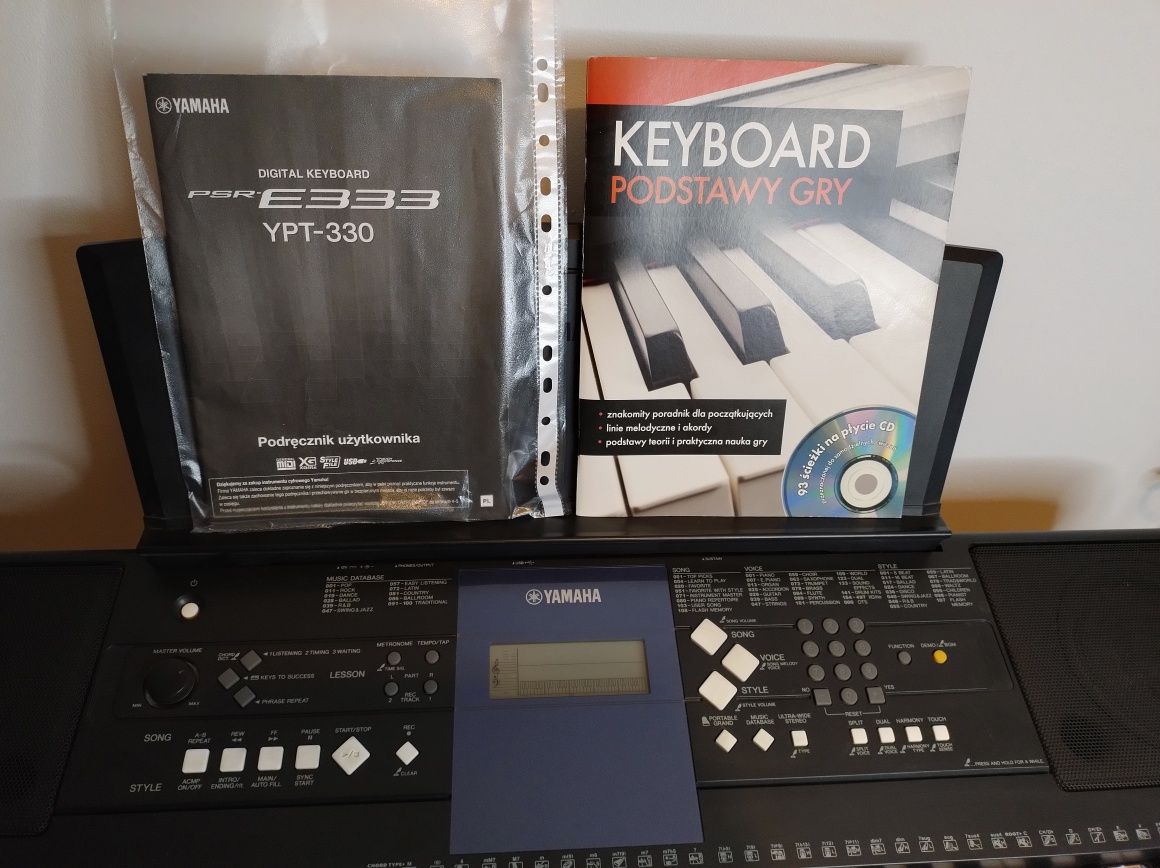 Yamaha PSR-E333 - Klawisze/Keyboard + Pedał sustain