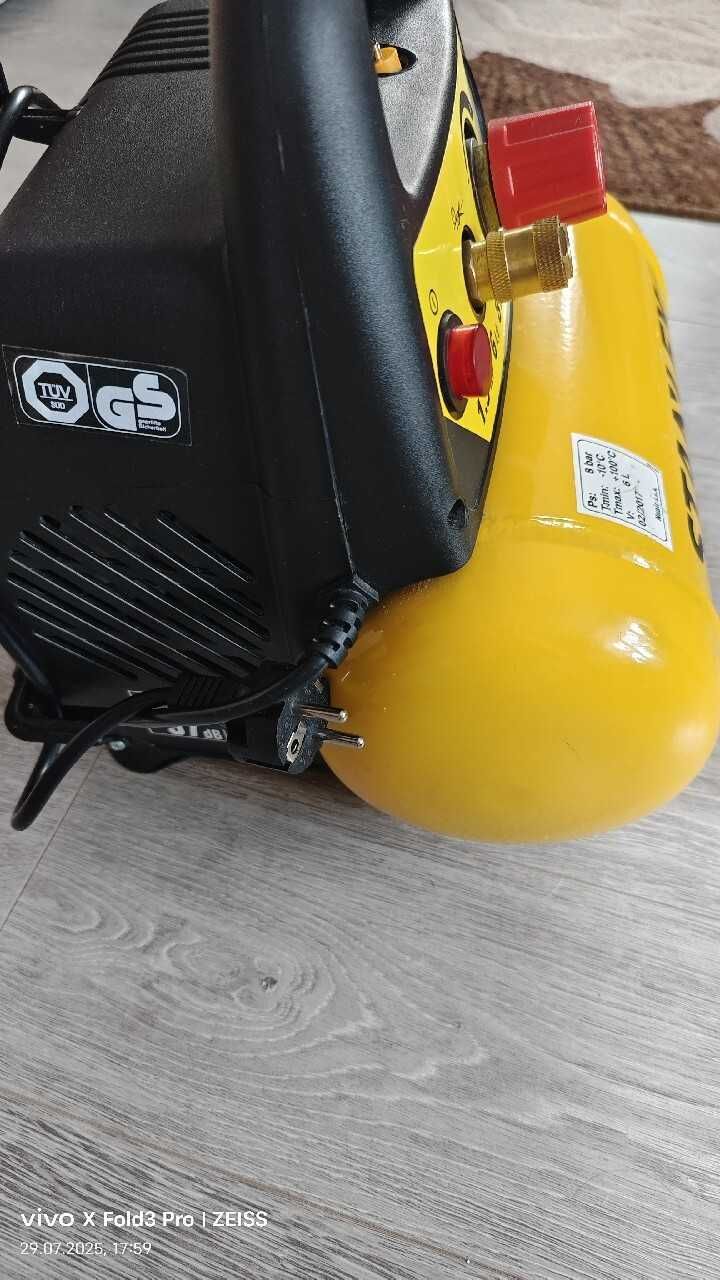 Stanley kompresor bezolejowy sprężarka 6l 8 bar