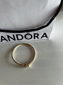 Złota bransoletka Pandora 17 cm. Okazja!