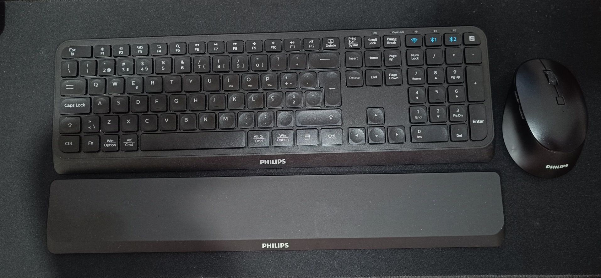 Teclado + Rato Wireless/Bluetooth Philips | Como novo