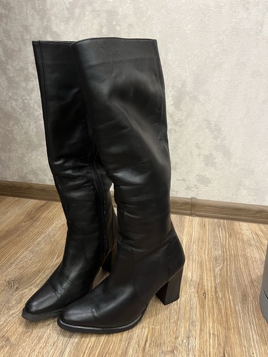 Шкіряні зимові чоботи