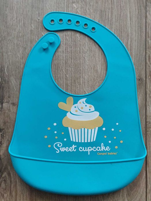 Слюнявчик силиконовый для кормления Canpol babies. новый