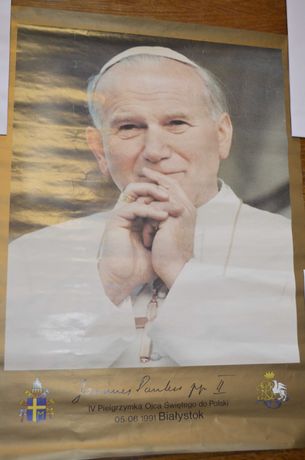 plakat Jan Paweł II BIAŁYSTOK 5.06.1991 r.
