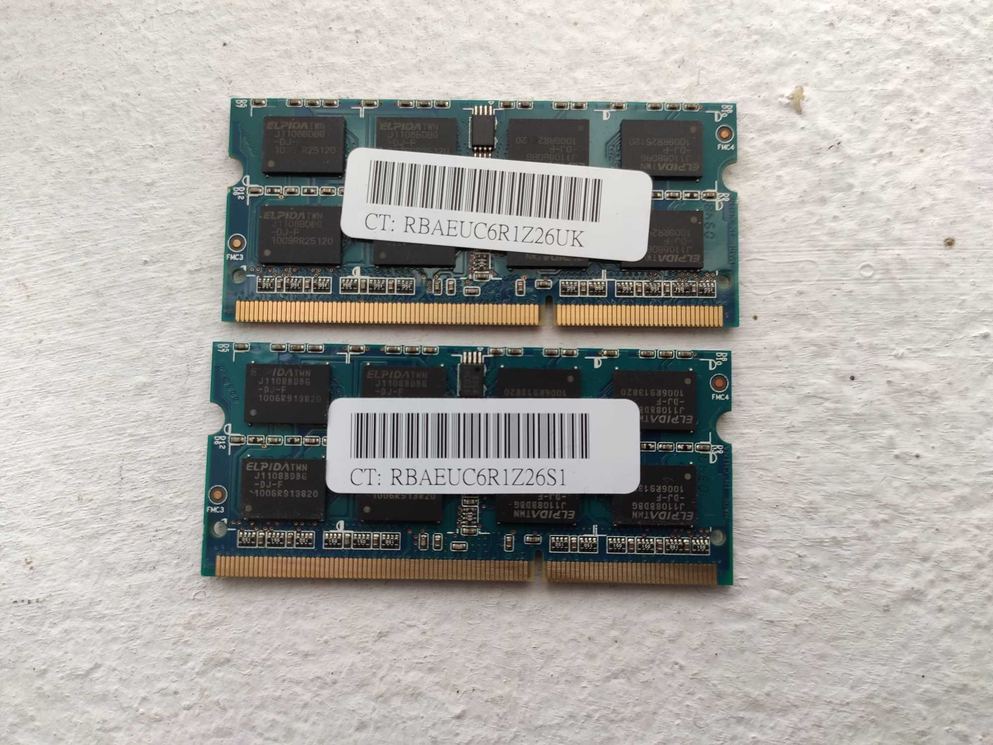 Memória RAM 2Gb DDR3 x2 unidades