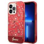 Etui Guess Bandana Paisley na iPhone 14 Pro 6,1" - czerwone