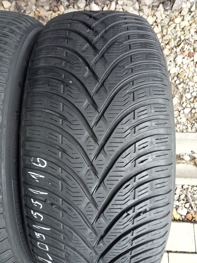 2x Opony Używane Całoroczne 205/55R16 Kleber