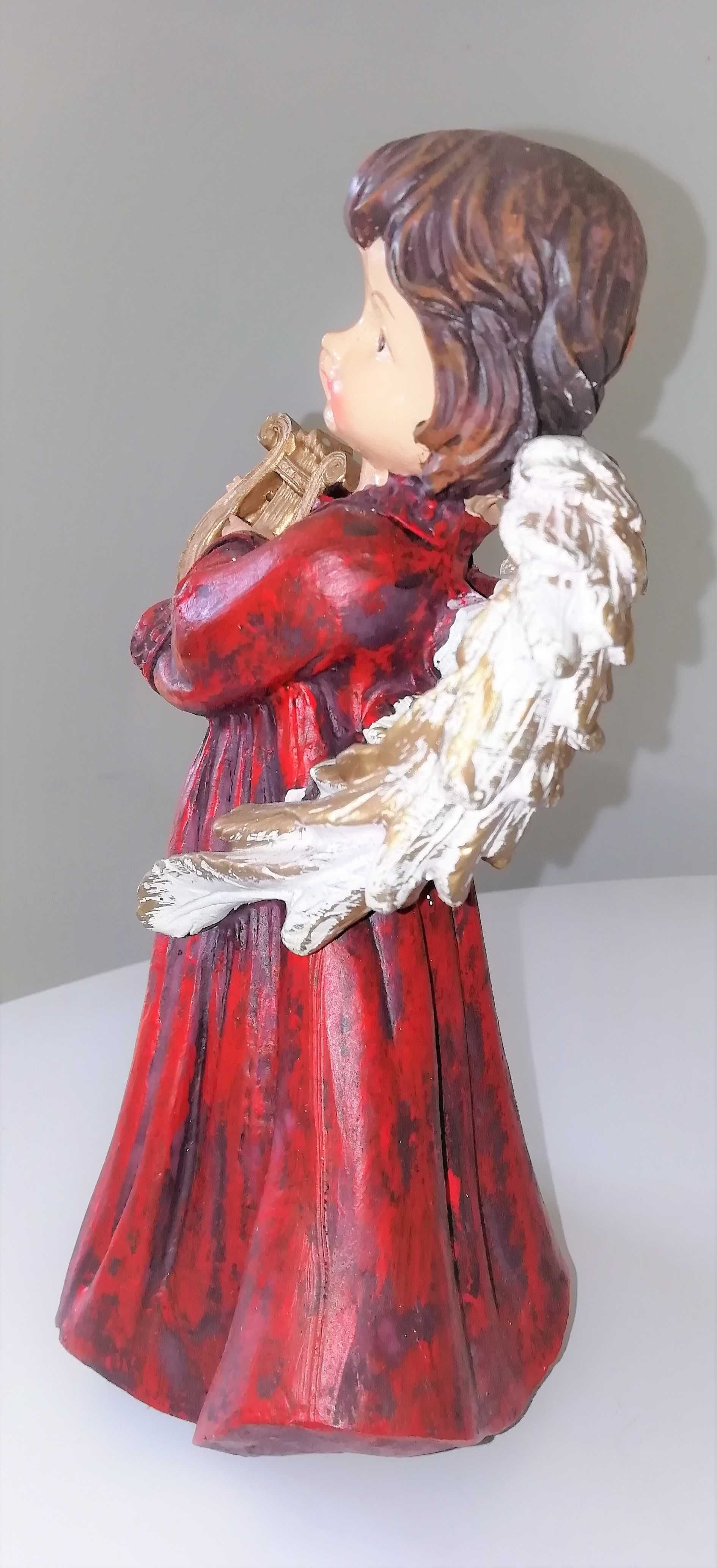 Estatueta de Anjo musical com Lira - Novo em caixa