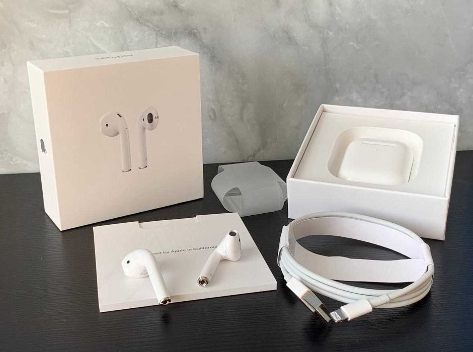 Бездротові навушники Airpods 2 Lux якість + чохол у подарунок!!